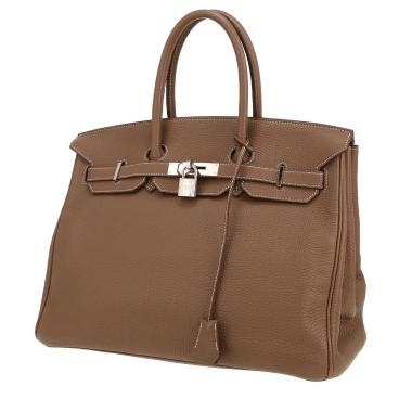 Sac à main Hermès  Birkin 35 cm en cuir togo étoupe