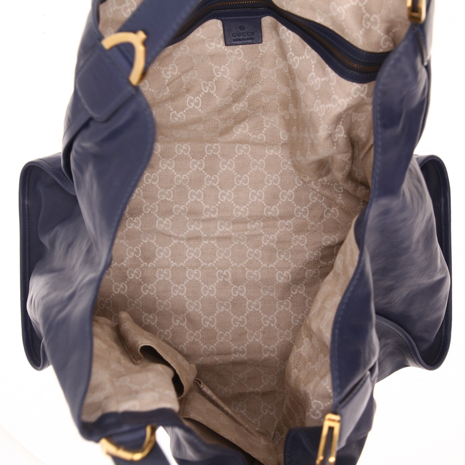 Borsa Gucci   in pelle blu - Detail D3