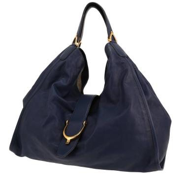 Sac à main Gucci  Stirrup en cuir bleu
