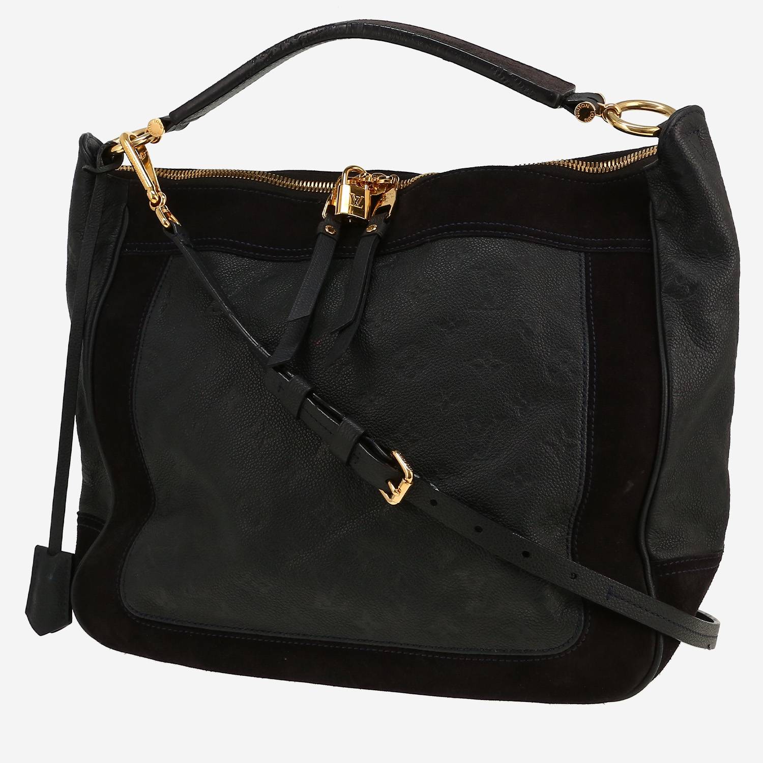 Louis Vuitton  Audacieuse handbag  in blue empreinte monogram leather  and blue Veau velours