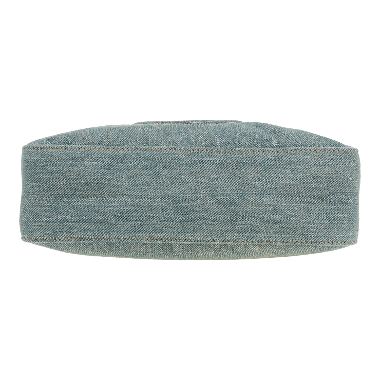 Borsa Gucci  Soho Disco in tela denim blu - Detail D1