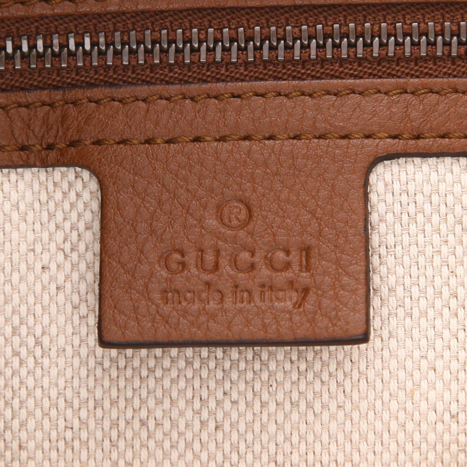 Sac à main Gucci  Soho Disco en toile denim bleue - Detail D2