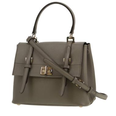 Prada   shoulder bag  in grey leather saffiano