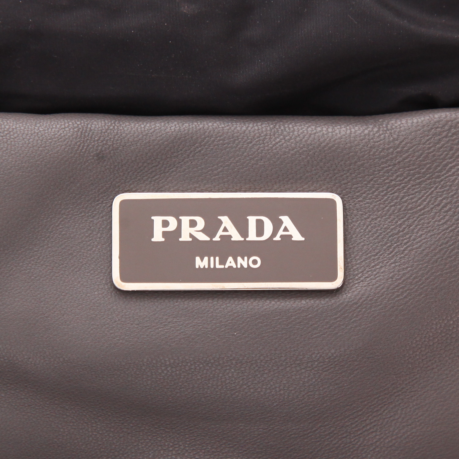 Borsa Prada   in pelle trapuntata grigia - Detail D2