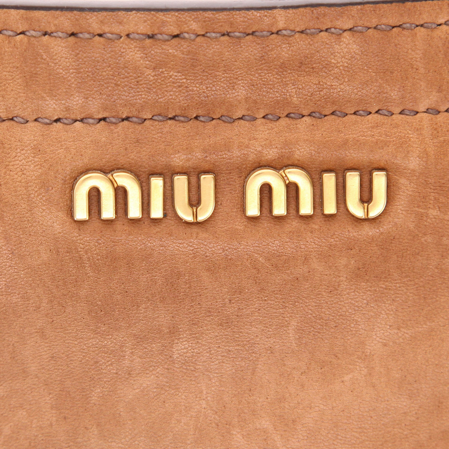 Borsa Miu Miu   in pelle tricolore marrone e nera - Detail D2