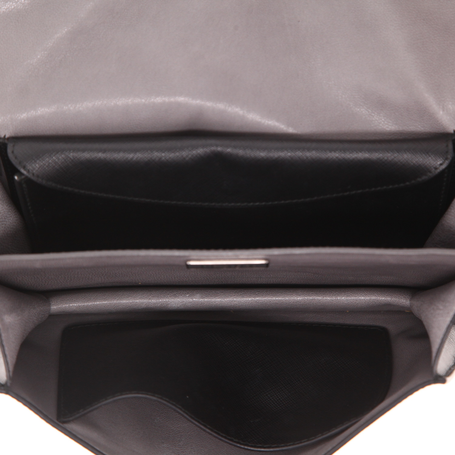 Borsa a tracolla Prada   in pelle saffiano nera - Detail D3