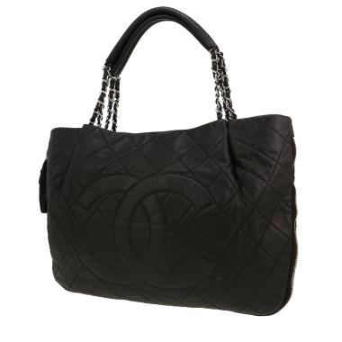 Bolso Cabás Chanel  Grand Shopping en cuero granulado acolchado negro