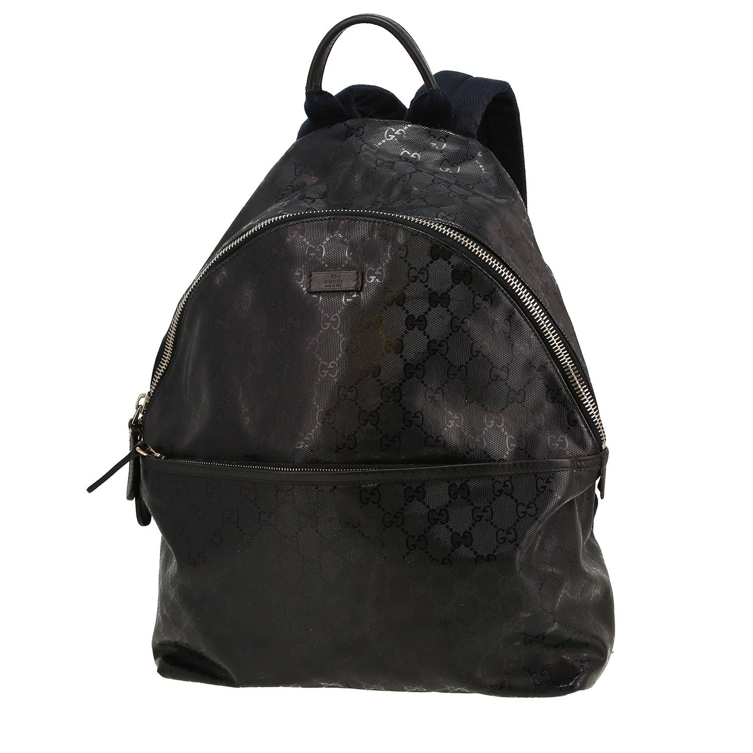 Sac à dos Gucci en toile sûpreme GG bleu-marine