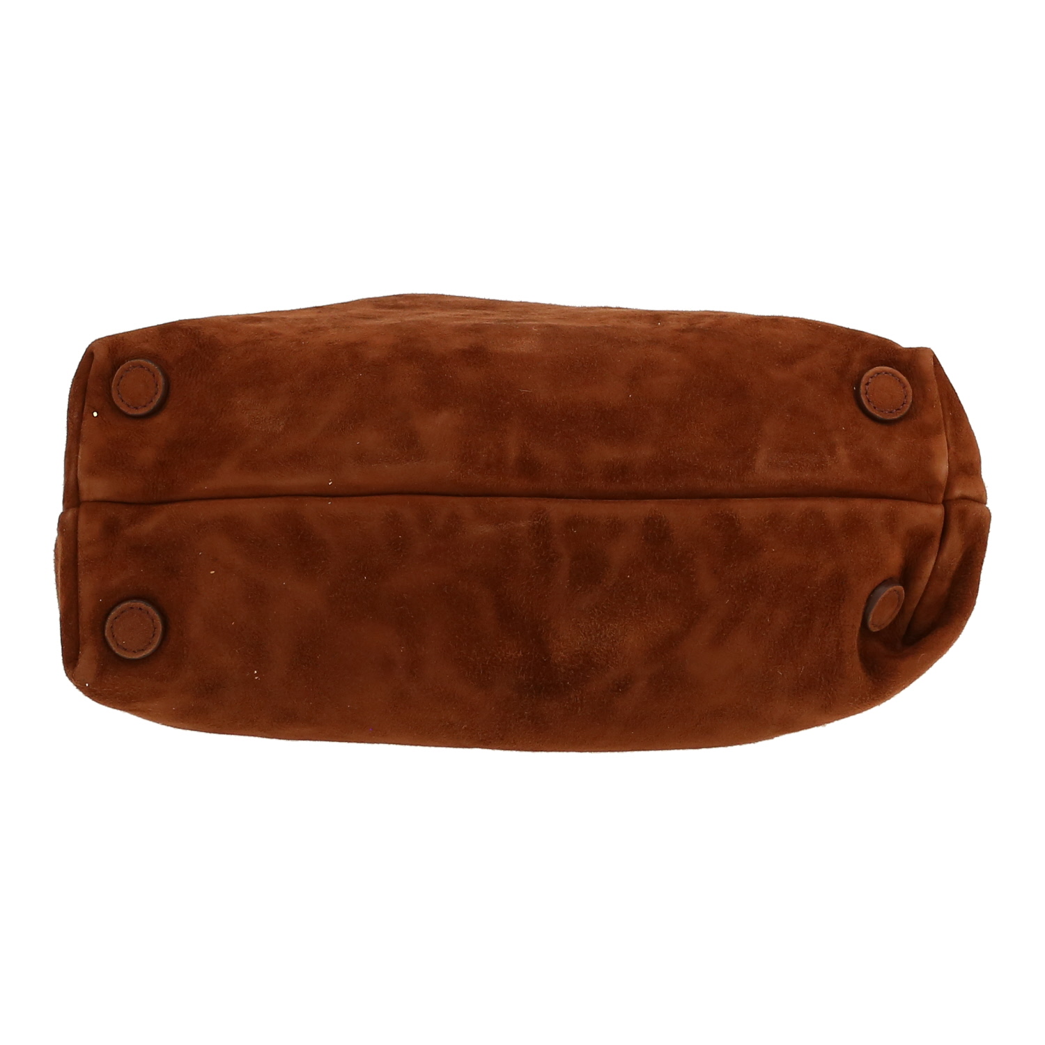 Miu Miu   handbag  in blue and brown Veau velours - Detail D1