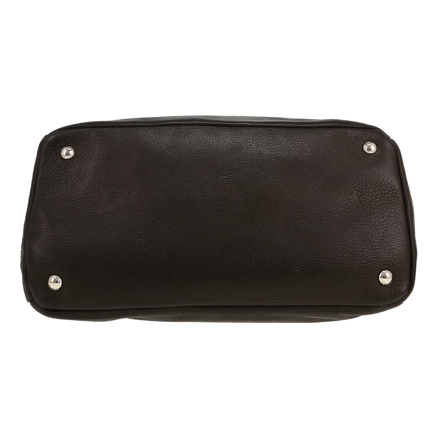 Bolso de mano Prada  Vitello en cuero granulado negro - Detail D1