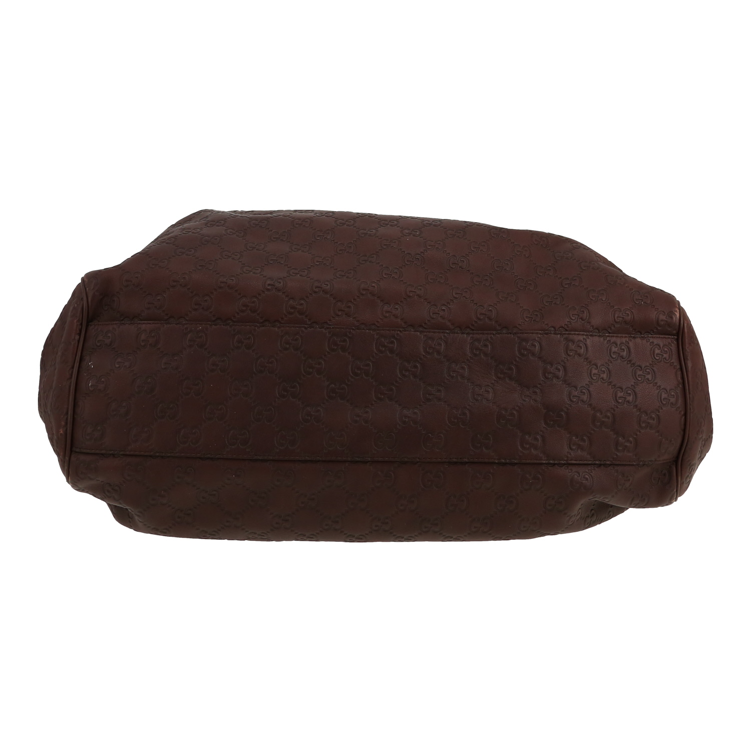 Sac à main Gucci  Sukey en cuir monogram marron - Detail D1