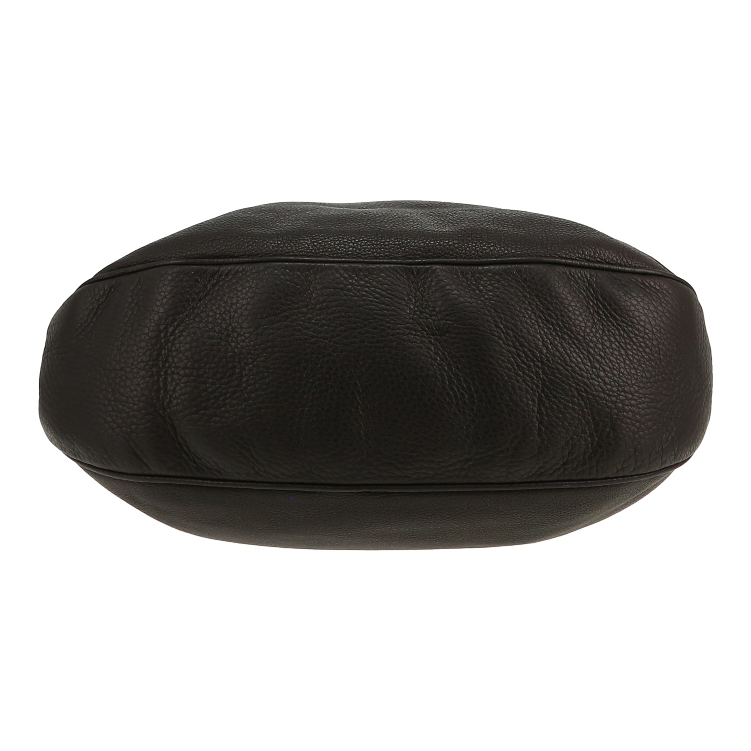 Gucci   handbag  in black grained leather - Detail D1