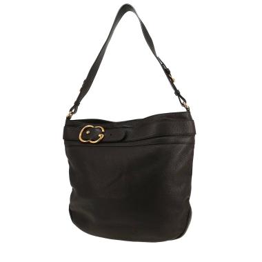 Sac à main Gucci   en cuir grainé noir