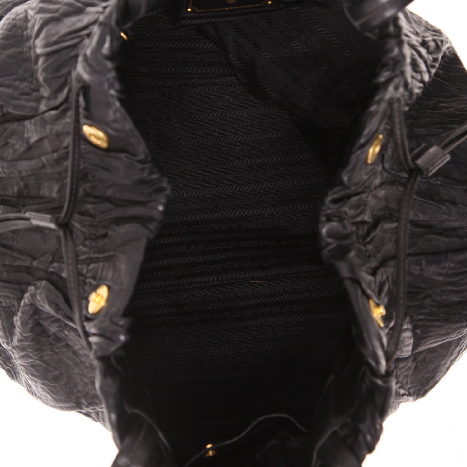 Borsa Prada   in pelle nera - Detail D3