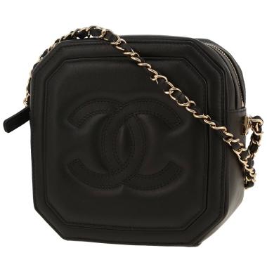 Borsa a tracolla Chanel   in pelle trapuntata nera