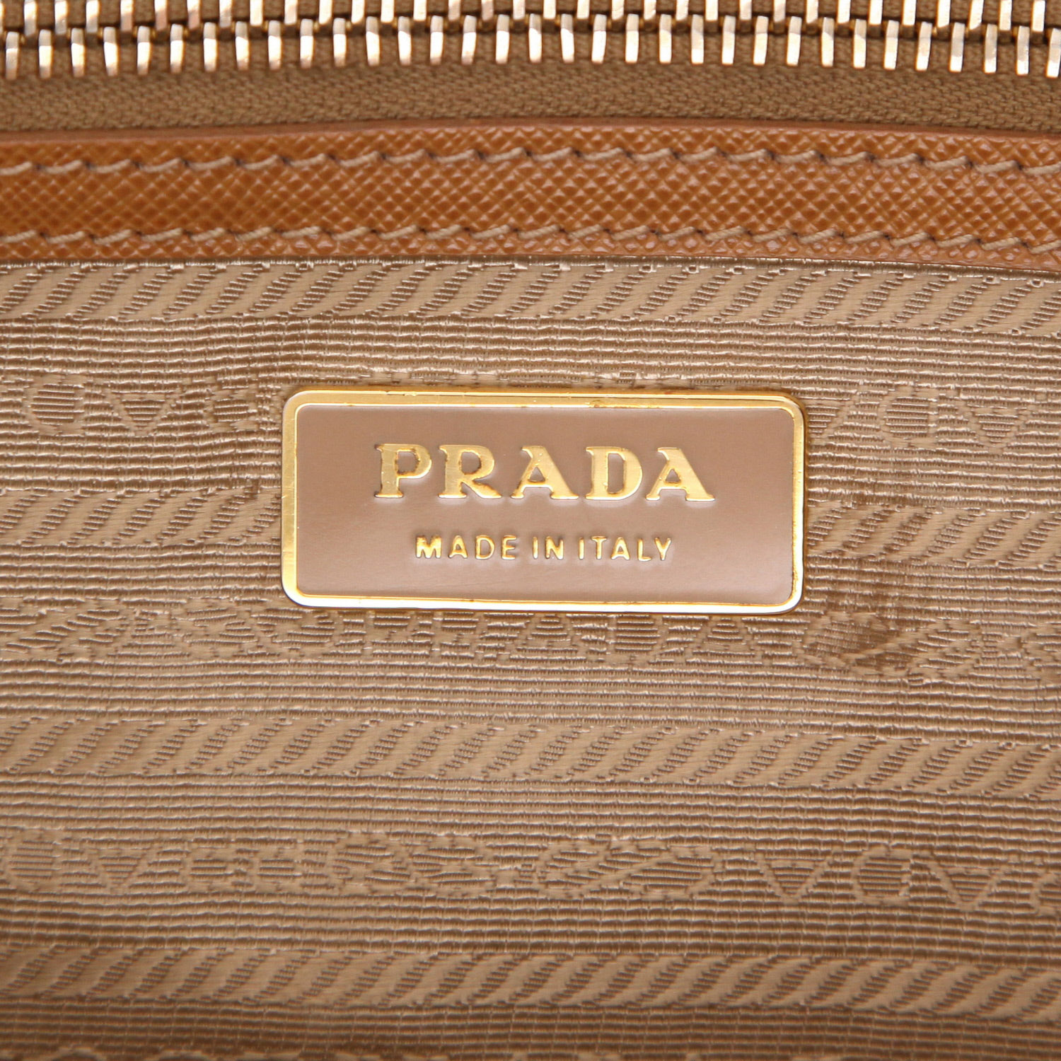 Borsa Prada  Galleria in pelle saffiano marrone - Detail D2