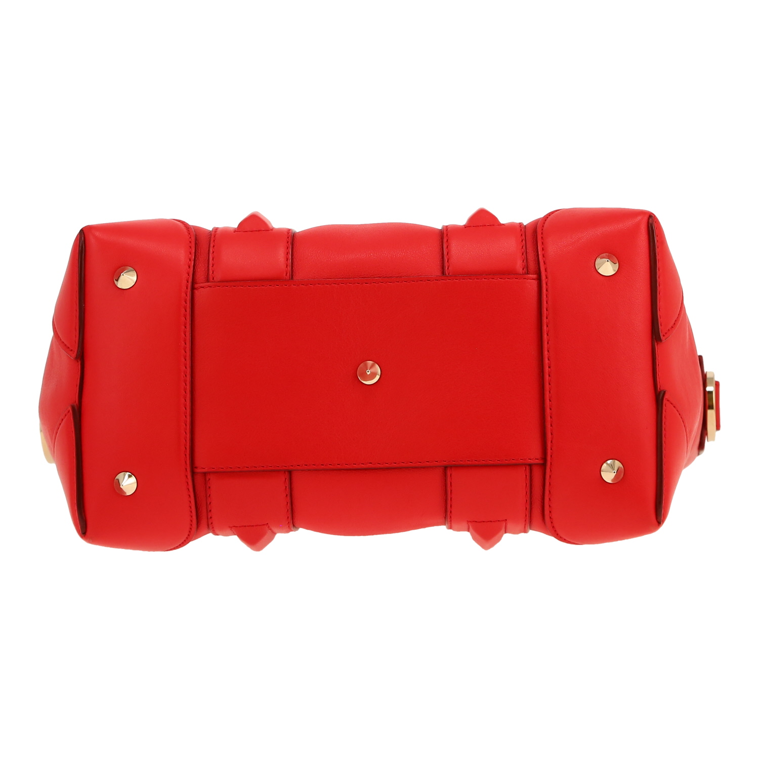 Bolso de mano Givenchy  Lucrezia en cuero rojo - Detail D1