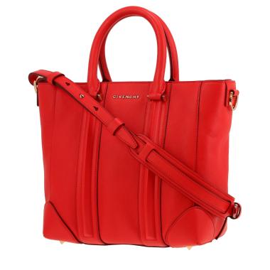 Bolso de mano Givenchy  Lucrezia en cuero rojo