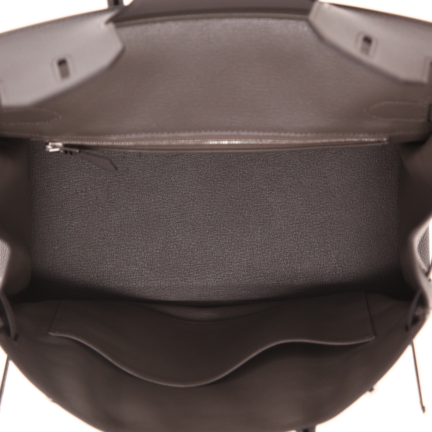 Sac à main Hermès  Birkin 30 cm en cuir togo gris - Detail D3