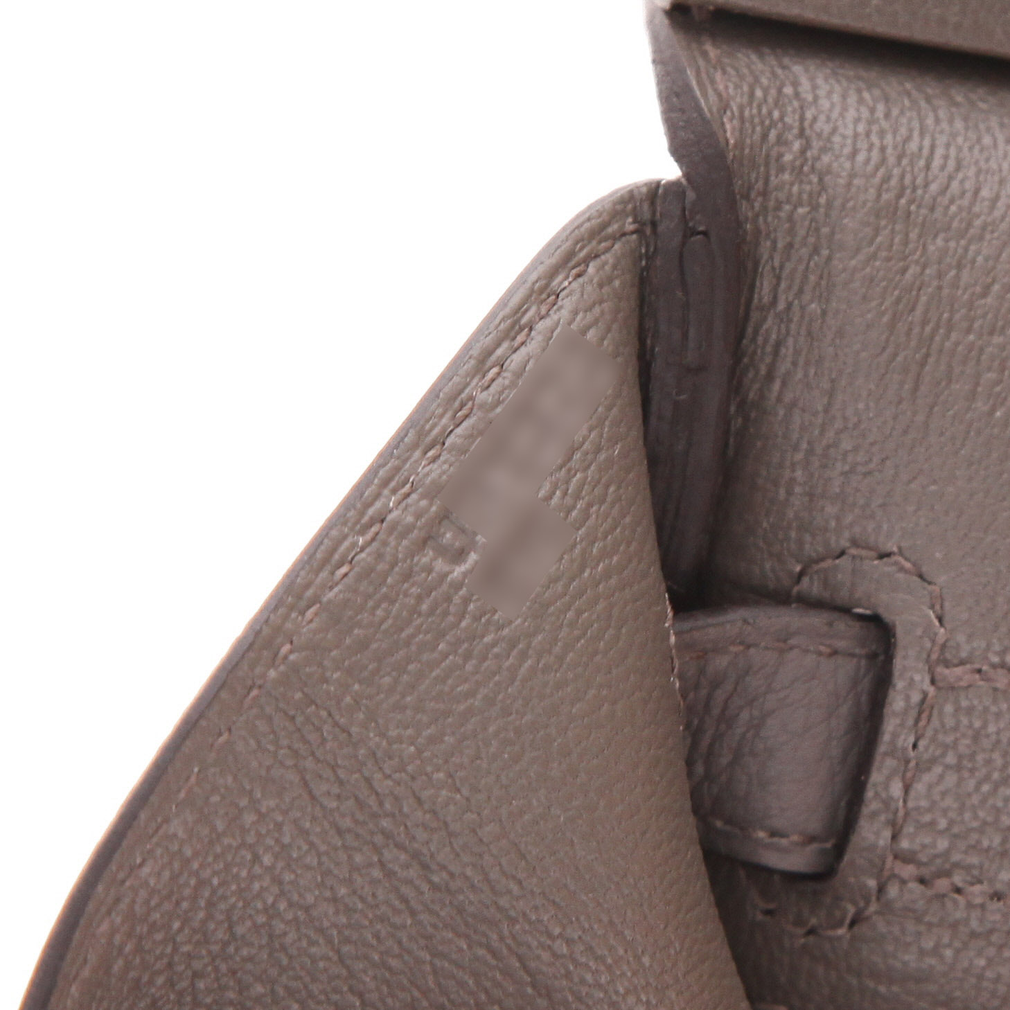 Hermès  Birkin 30 cm handbag  in grey togo leather - Detail D4