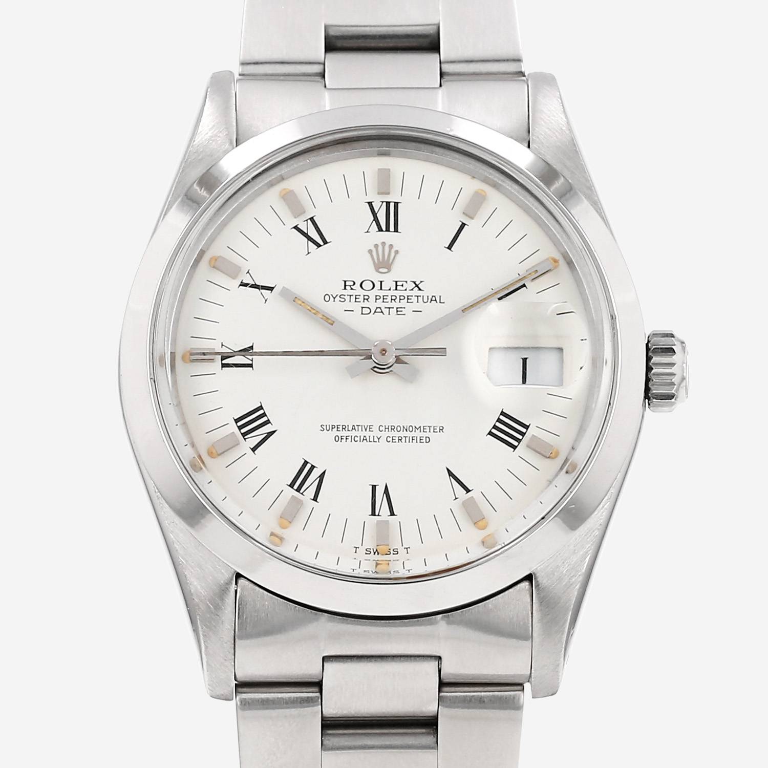 Rolex Oyster Perpetual Date  in stainless steel Ref: Rolex - 15000  Circa 1981
