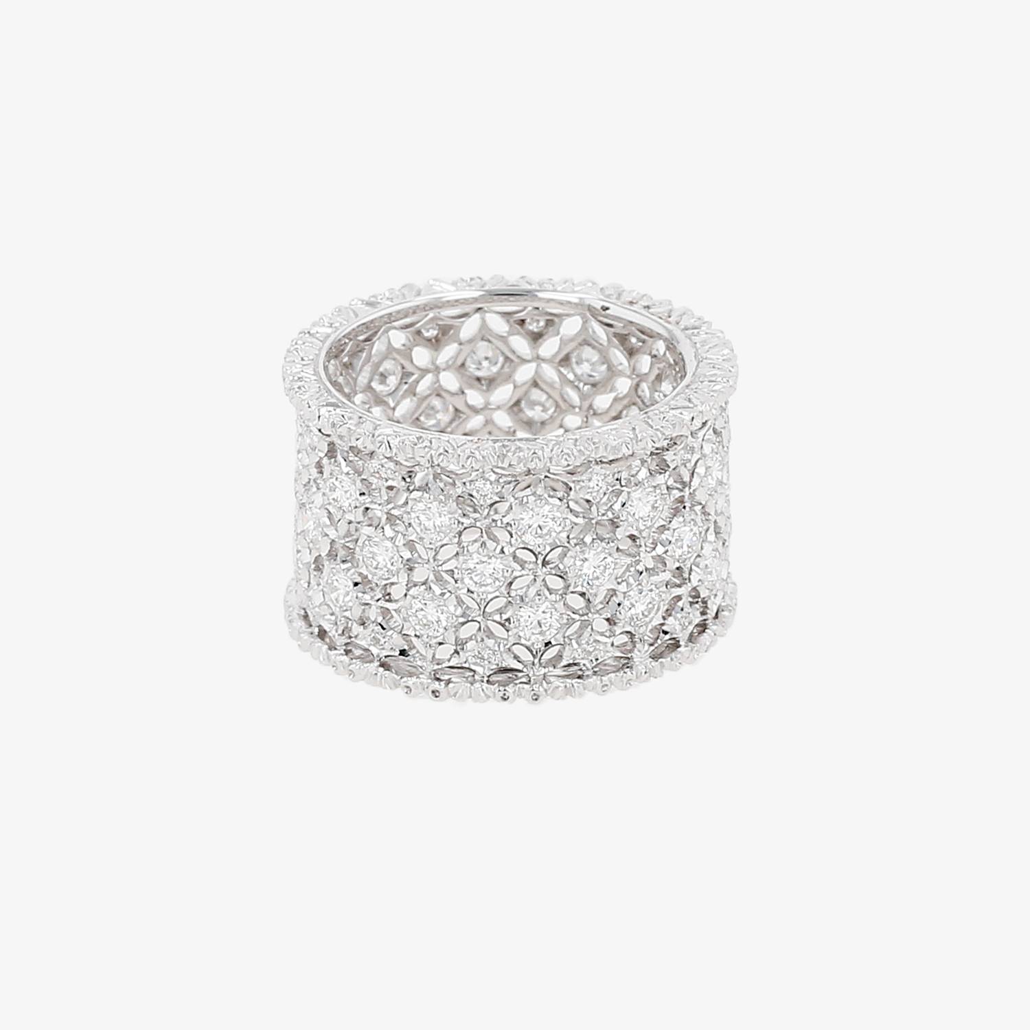 Bague Buccellati Scacchi en or blanc et diamants Bague Buccellati Scacchi en or blanc et diamants