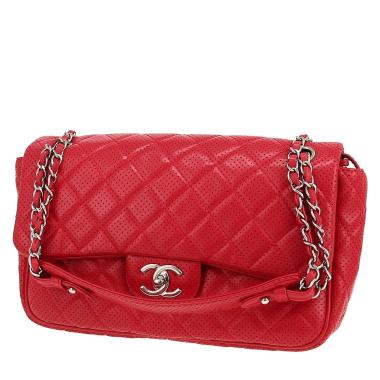 Borsa Chanel  Timeless Jumbo in pelle trapuntata rossa