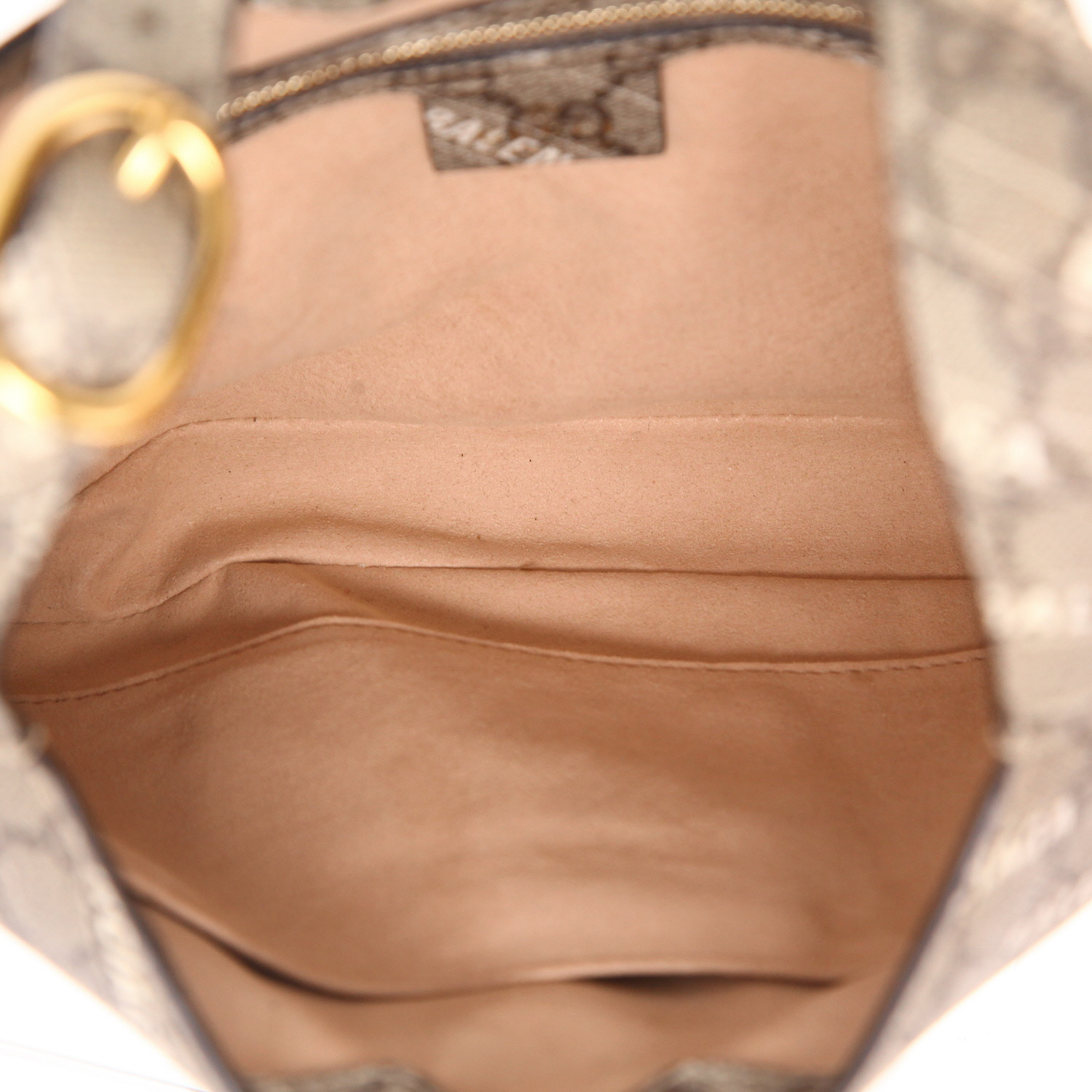 Gucci x Balenciaga Jackie 1961 handbag  in beige logo canvas  and bicolor canvas - Detail D3