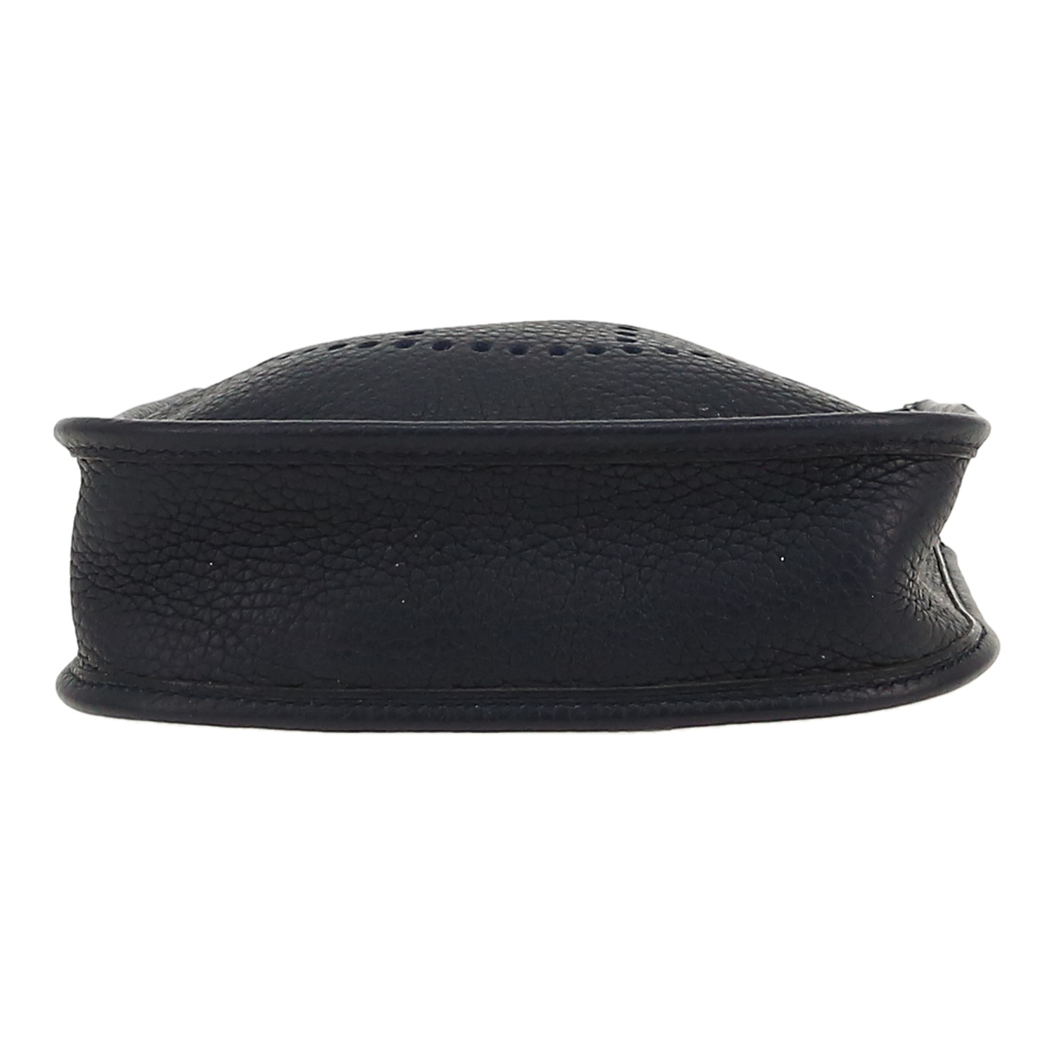 Hermès  Evelyne 16 cm shoulder bag  in navy blue leather taurillon clémence - Detail D1