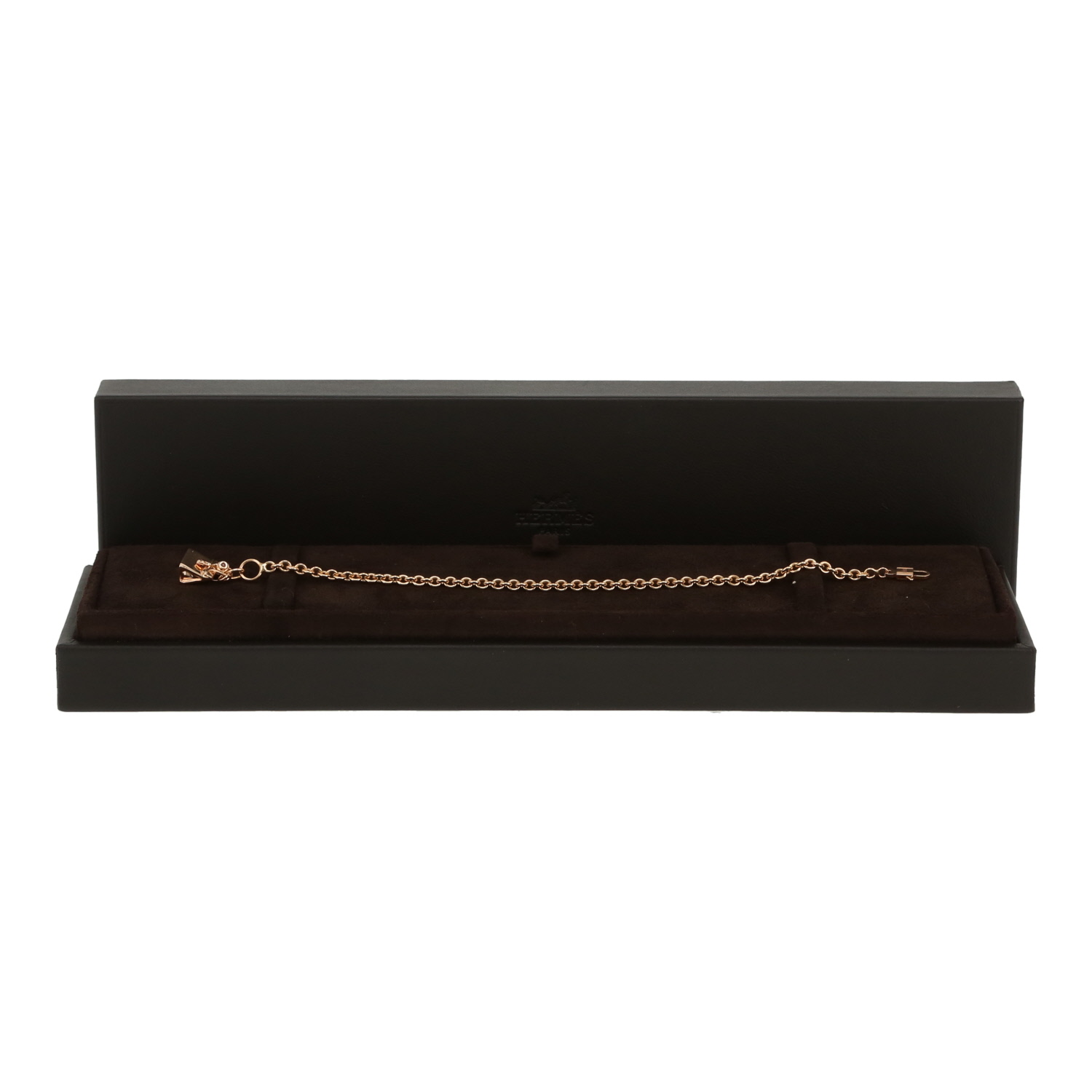 Hermès Amulettes Birkin bracelet in pink gold and diamond