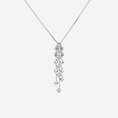 Collier Chanel Matelassé en or blanc et diamants