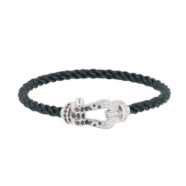 Fred Force 10 large model bracelet in white gold and diamonds Fred Force 10 large model bracelet in white gold and diamonds