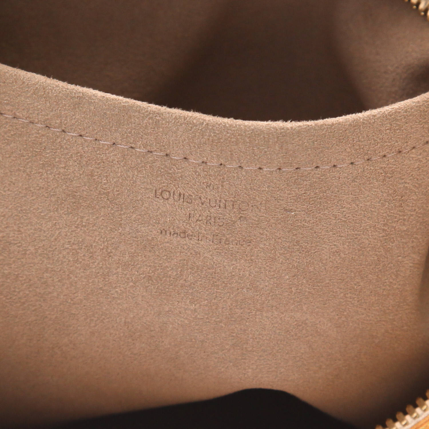 Sac à main Louis Vuitton  Lodge en toile monogram multicolore et noire et cuir naturel - Detail D2