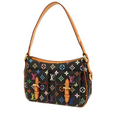Bolso de mano Louis Vuitton  Lodge en lona Monogram multicolor y negra y cuero natural