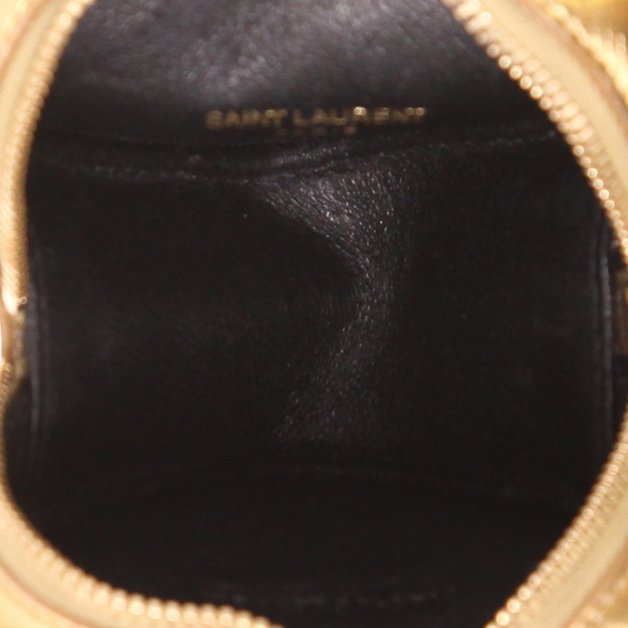 Borsa a tracolla Saint Laurent   in pelle trapuntata dorata - Detail D3