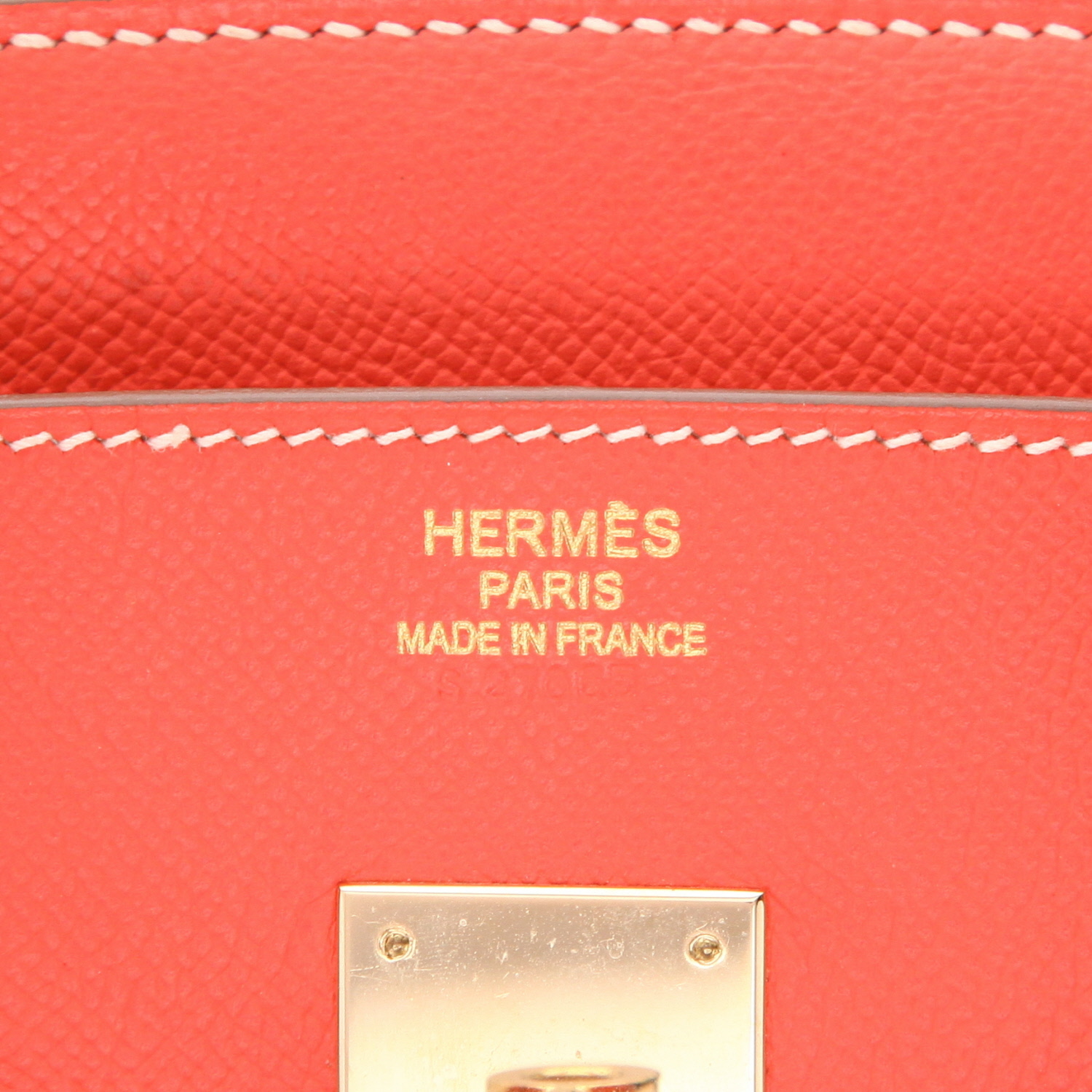 Sac à main Hermès  Birkin 35 cm en cuir epsom rose Jaipur - Detail D2