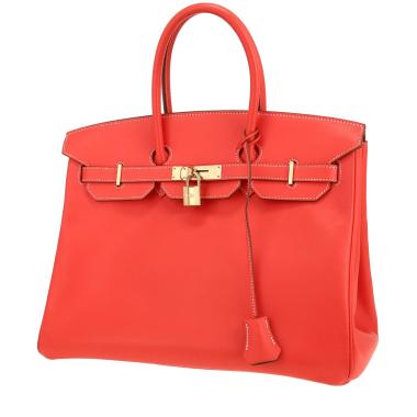 Sac à main Hermès  Birkin 35 cm en cuir epsom rose Jaipur
