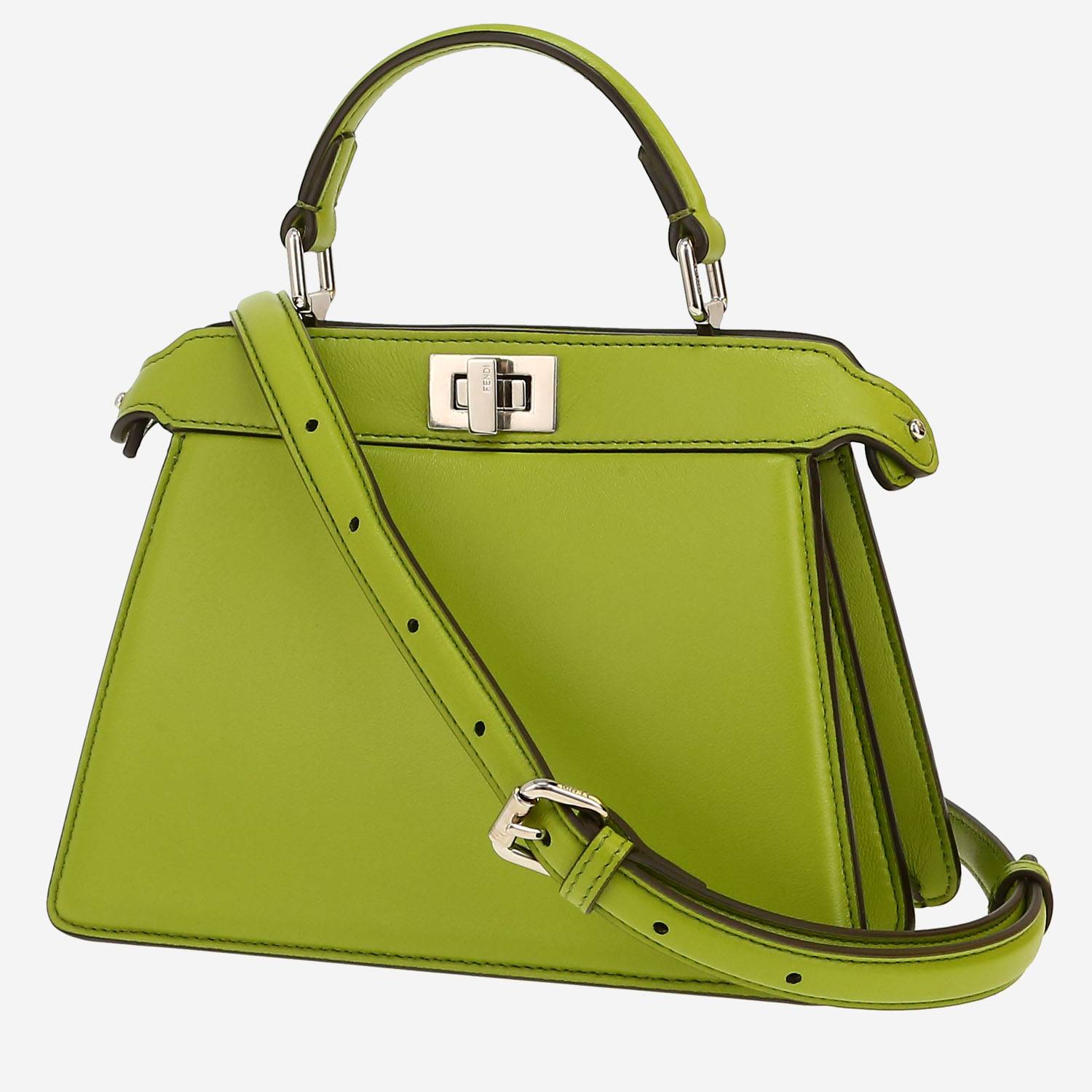 Fendi  Peekaboo ISeeU handbag  in green leather