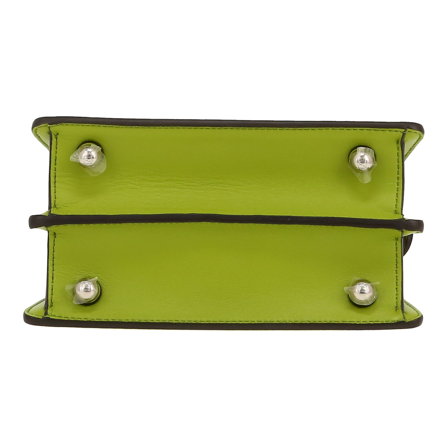 Bolso de mano Fendi  Peekaboo ISeeU en cuero verde - Detail D1