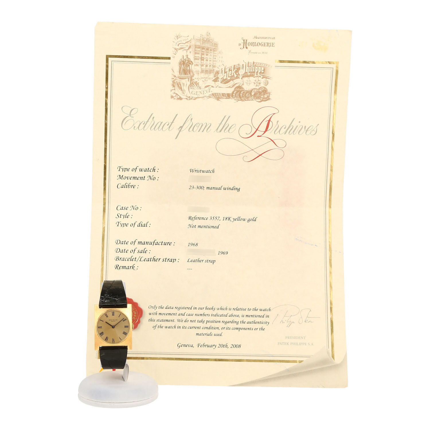 Montre Patek Philippe Patek Vintage en or jaune Ref: Patek Philippe - 3557  Vers 1970