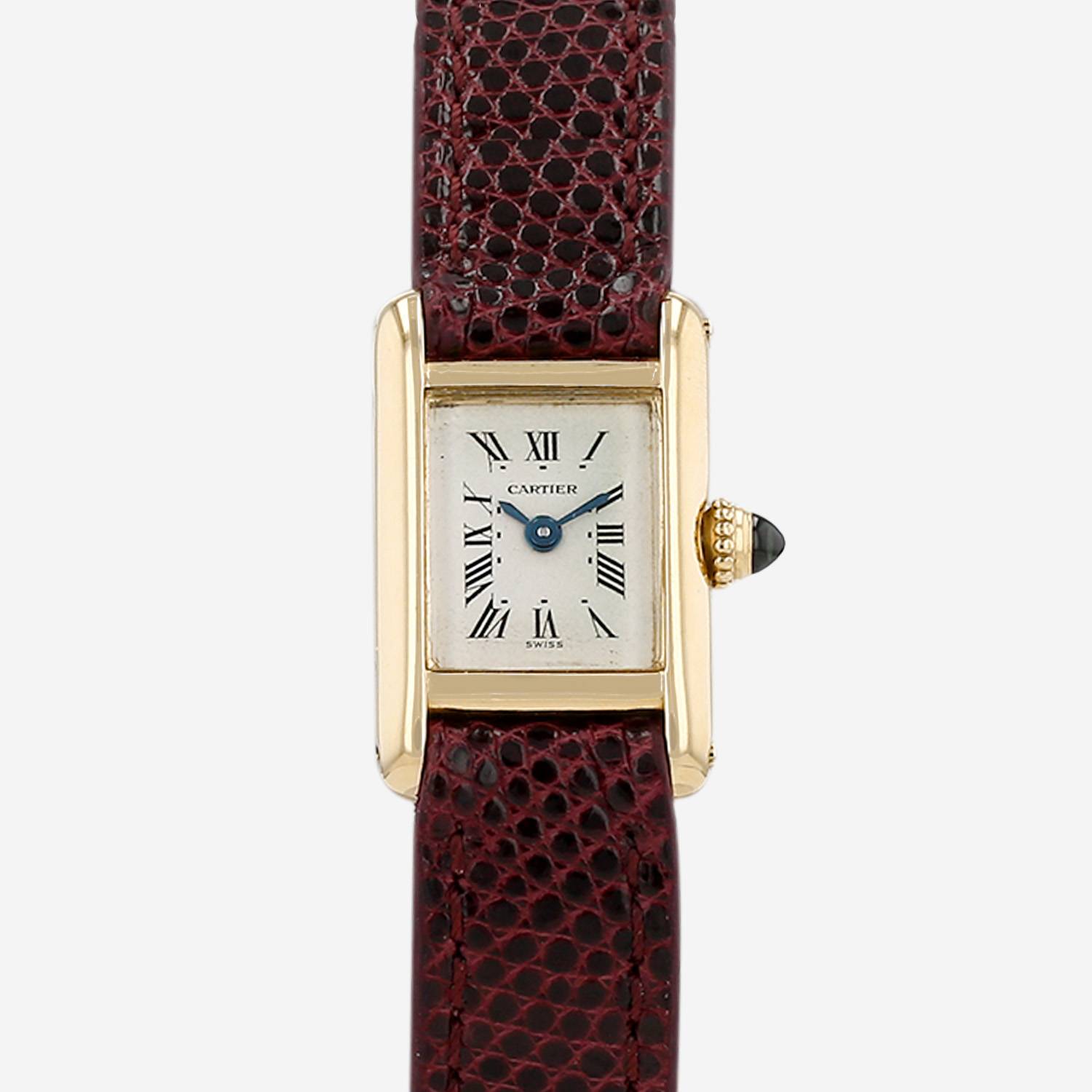 Cartier Mini Tank  in yellow gold Ref: Cartier - 828001  Circa 1990