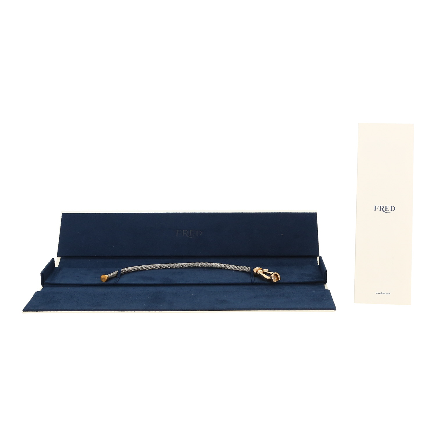Fred Force 10 large model bracelet in yellow gold and stainless steel