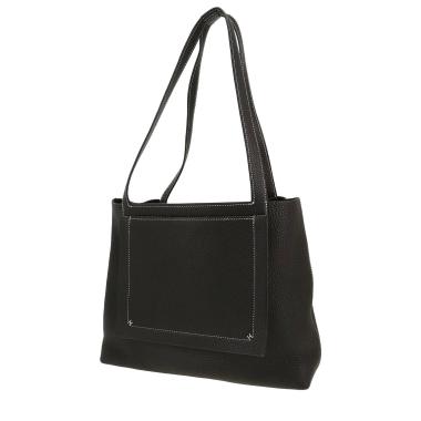 Bolso Cabás Hermès  Cabasellier en cuero togo negro
