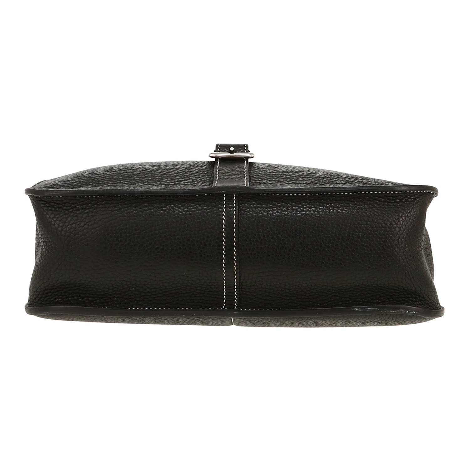 Hermès  Halzan handbag  in black togo leather - Detail D1