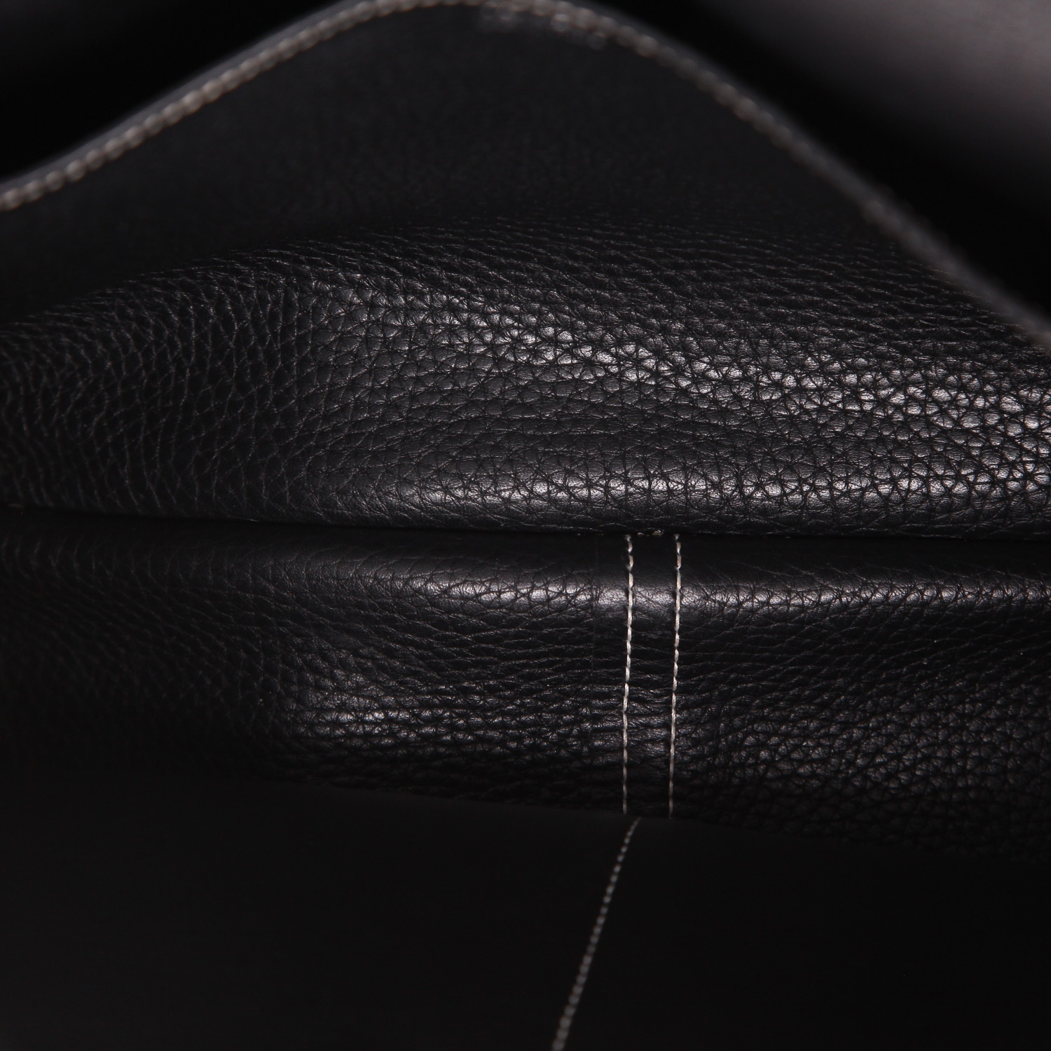 Borsa Hermès  Halzan in pelle togo nera - Detail D3