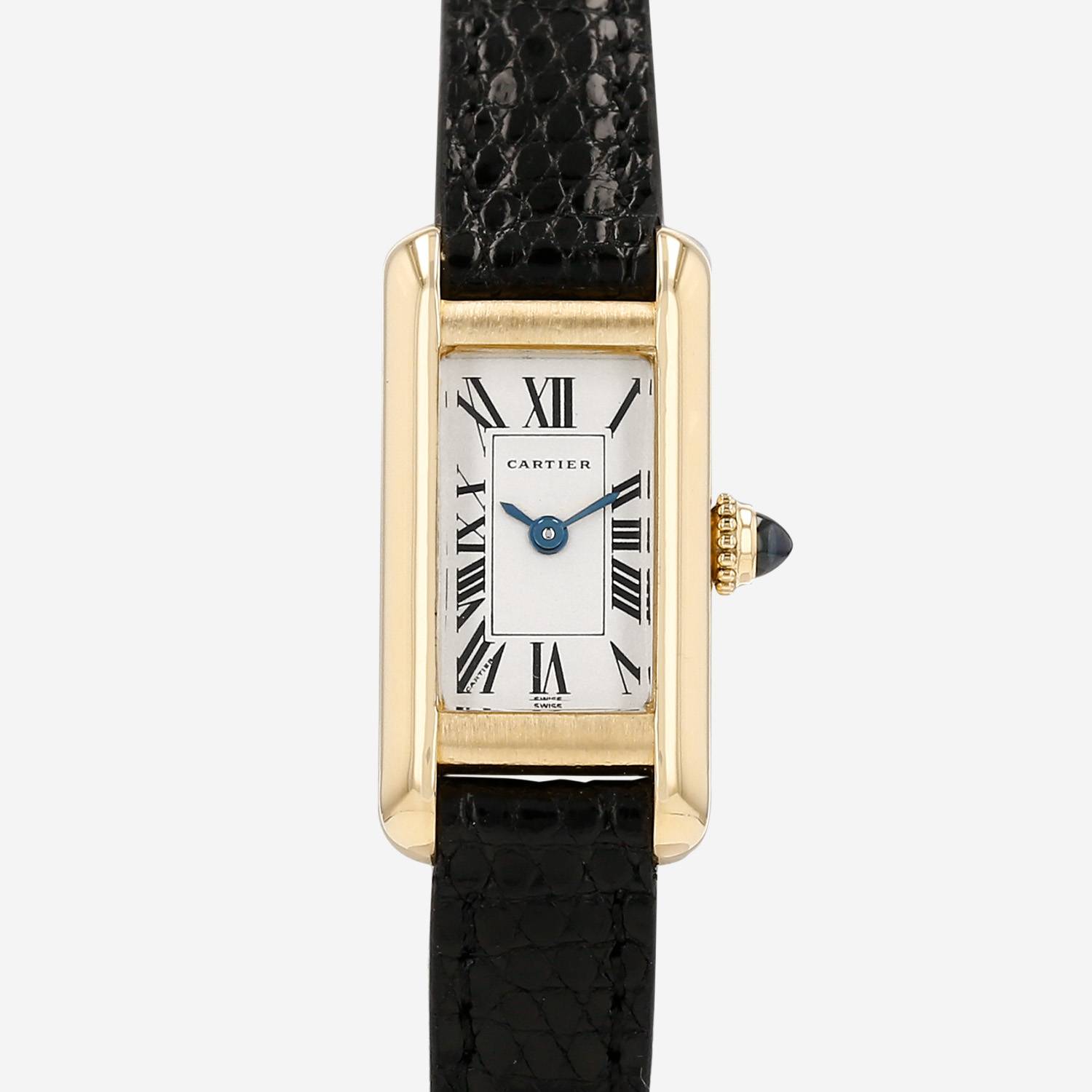Montre Cartier Mini Tank en or jaune Ref: Cartier - 828004  Vers 1990