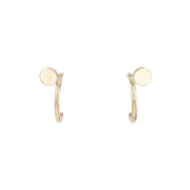 Orecchini a cerchio Cartier Juste un clou in oro giallo