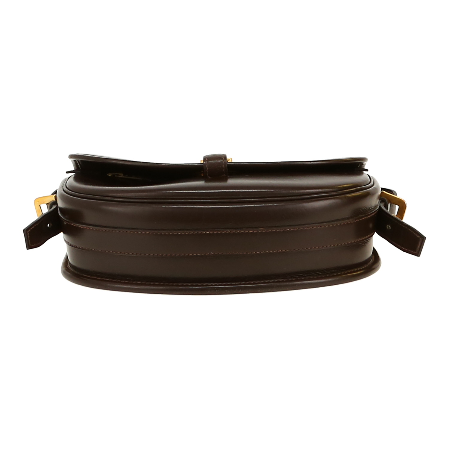 Bolso de mano Hermès  Balle De Golf en cuero box marrón - Detail D1