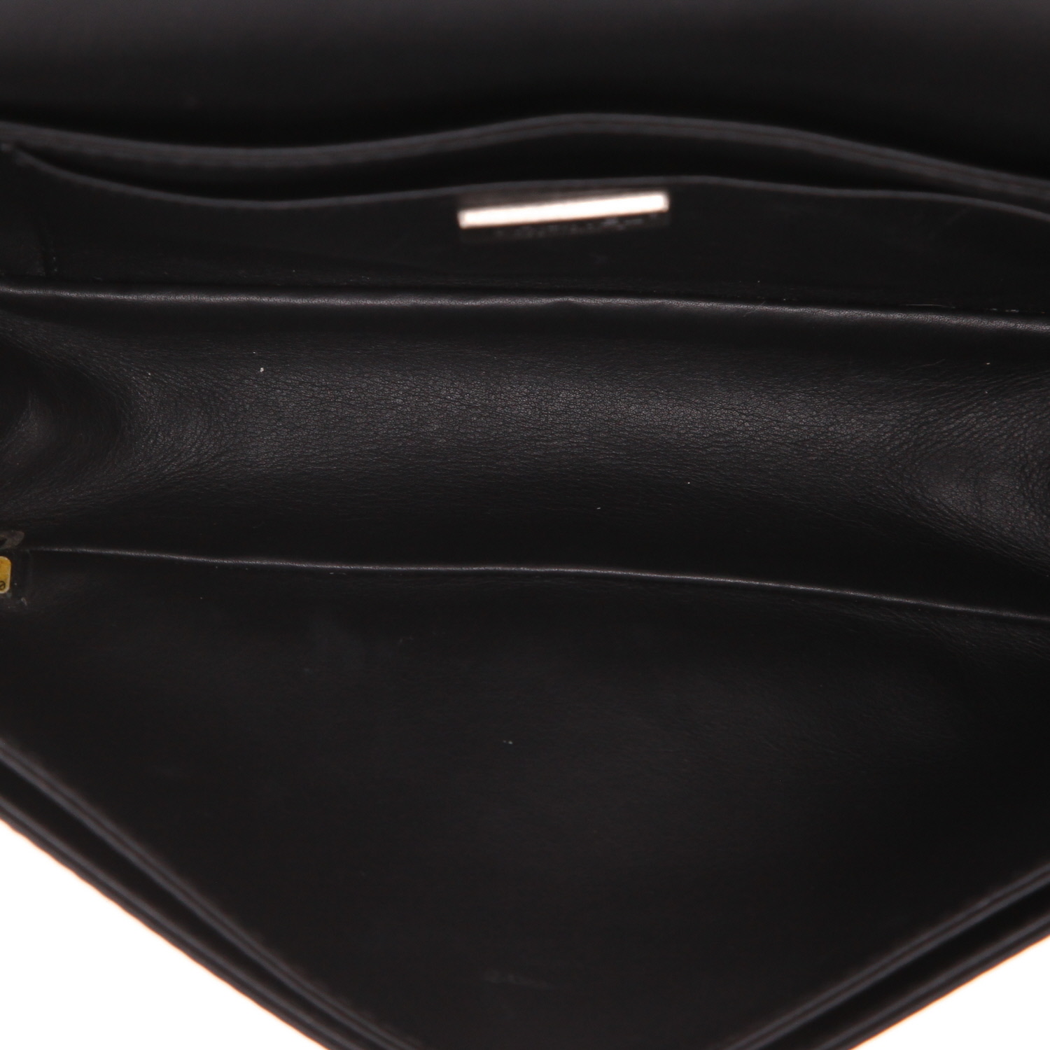 Sac bandoulière Chanel  Boy en python noir - Detail D3