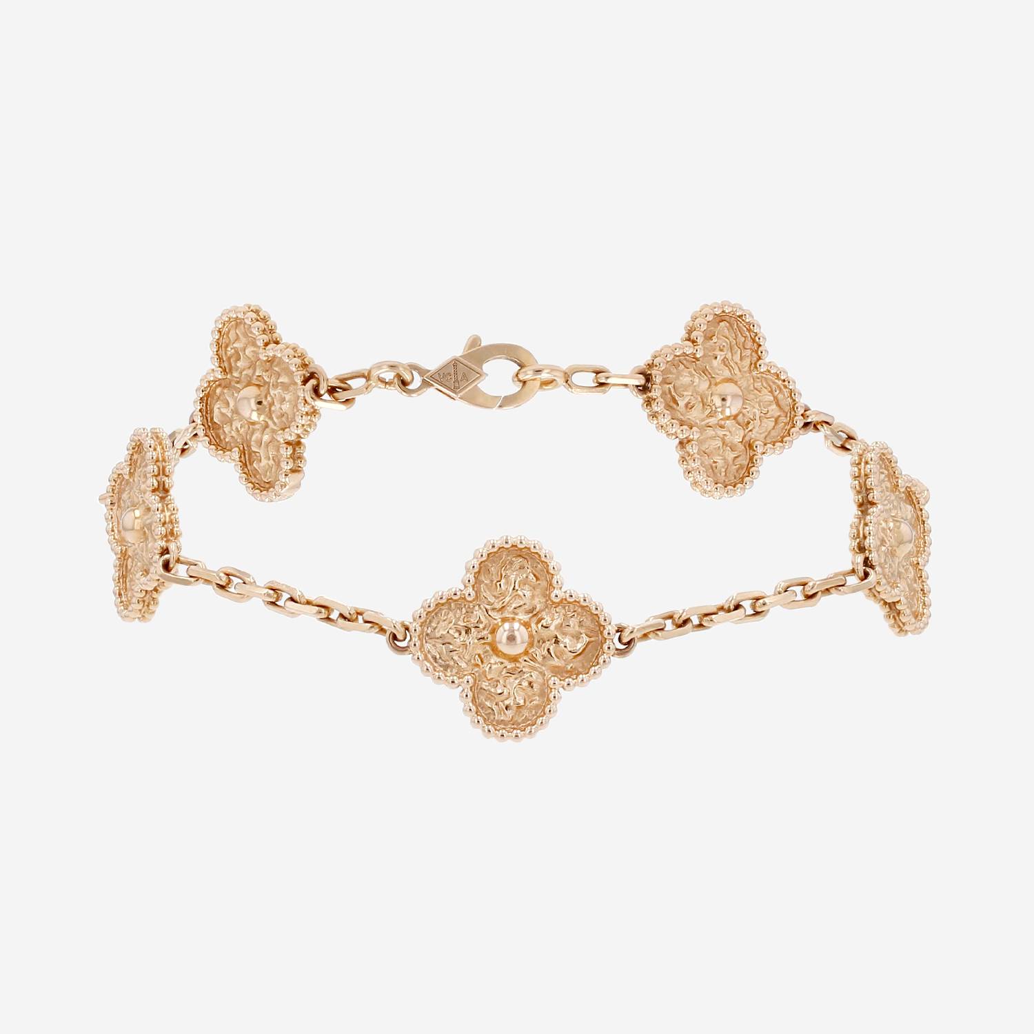 Van Cleef 
Arpels Vintage Alhambra bracelet in pink gold